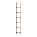 Swingan 6 Steps Gymnastic Climbing Rope Ladder - black rope - Fully Assembled SW03WLR-BKE